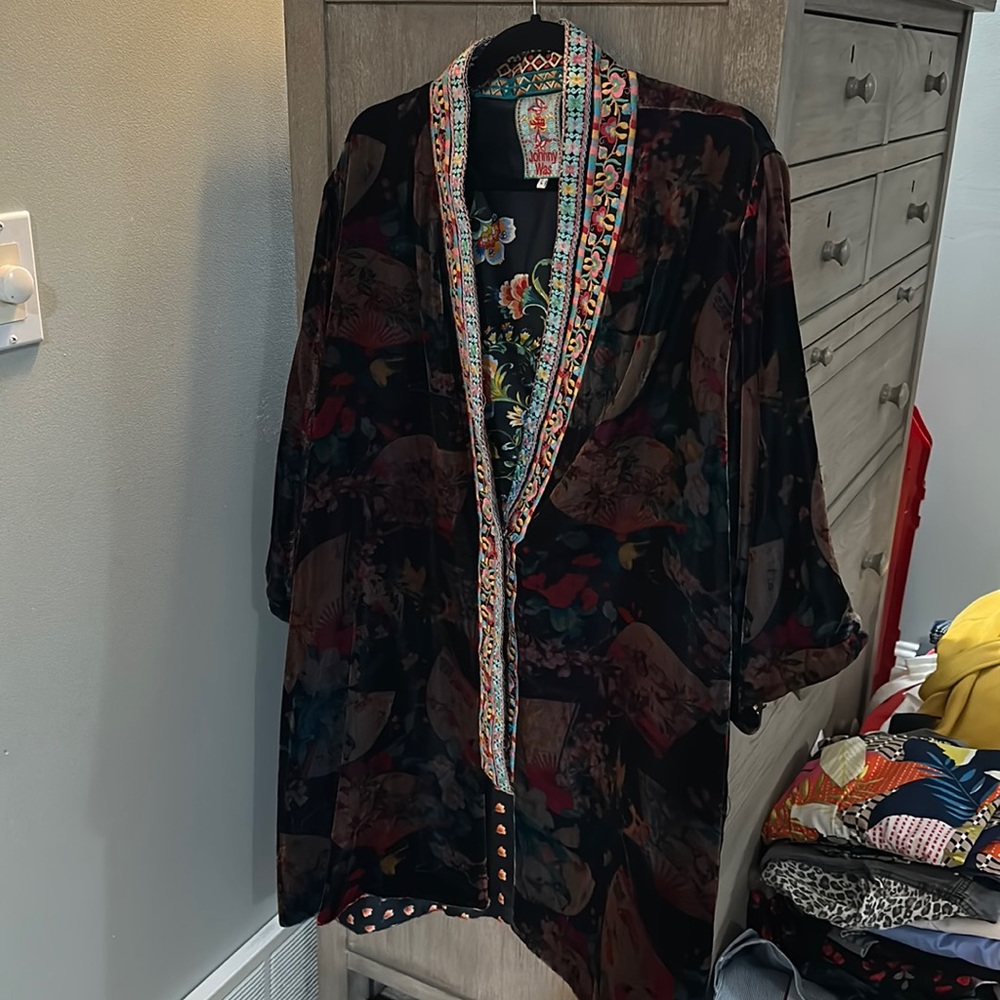 Johnny Was Velvet Kimono